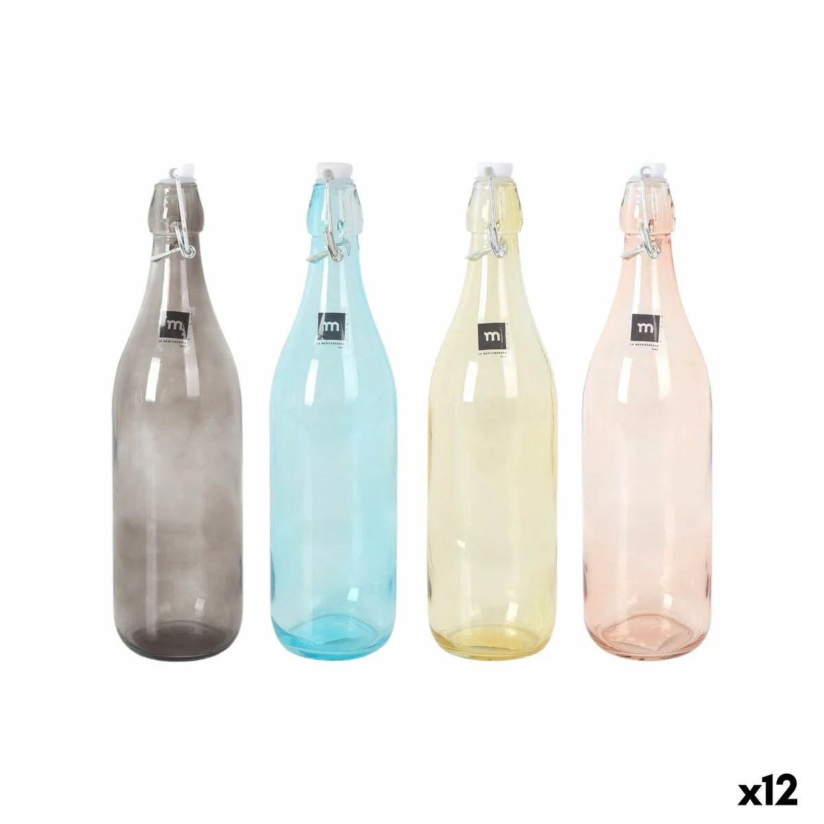 Botella de Cristal La Mediterránea Goethe 1 L (12 Unidades)