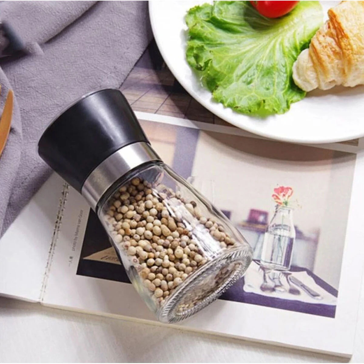 Molinillo de Pimienta Privilege Vidrio 6,5 x 13 cm (24 Unidades)