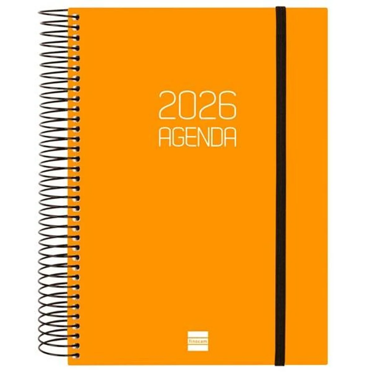 Agenda Finocam OPAQUE Naranja A5 15,5 x 21,2 cm 2026