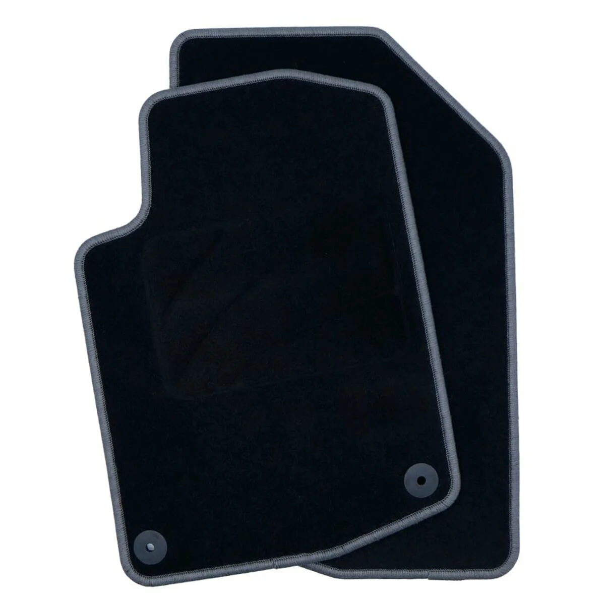 Set de Alfombrillas para Coche OCC Motorsport OCCPG0008GD Negro Gris oscuro Peugeot 208 Terciopelo 5 Piezas