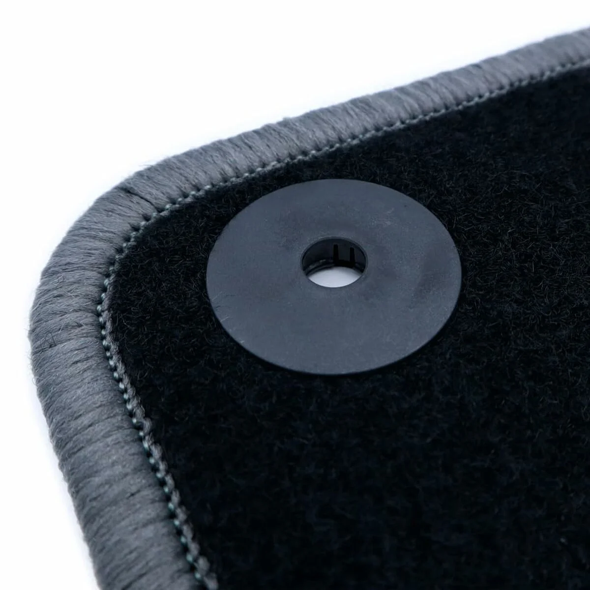 Set de Alfombrillas para Coche OCC Motorsport OCCPG0008GD Negro Gris oscuro Peugeot 208 Terciopelo 5 Piezas