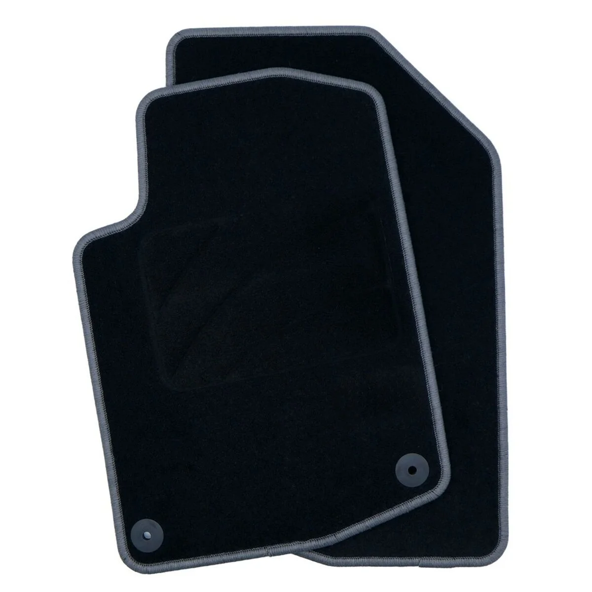 Set de Alfombrillas para Coche OCC Motorsport OCCPG0008GD Negro Gris oscuro Peugeot 208 Terciopelo 5 Piezas