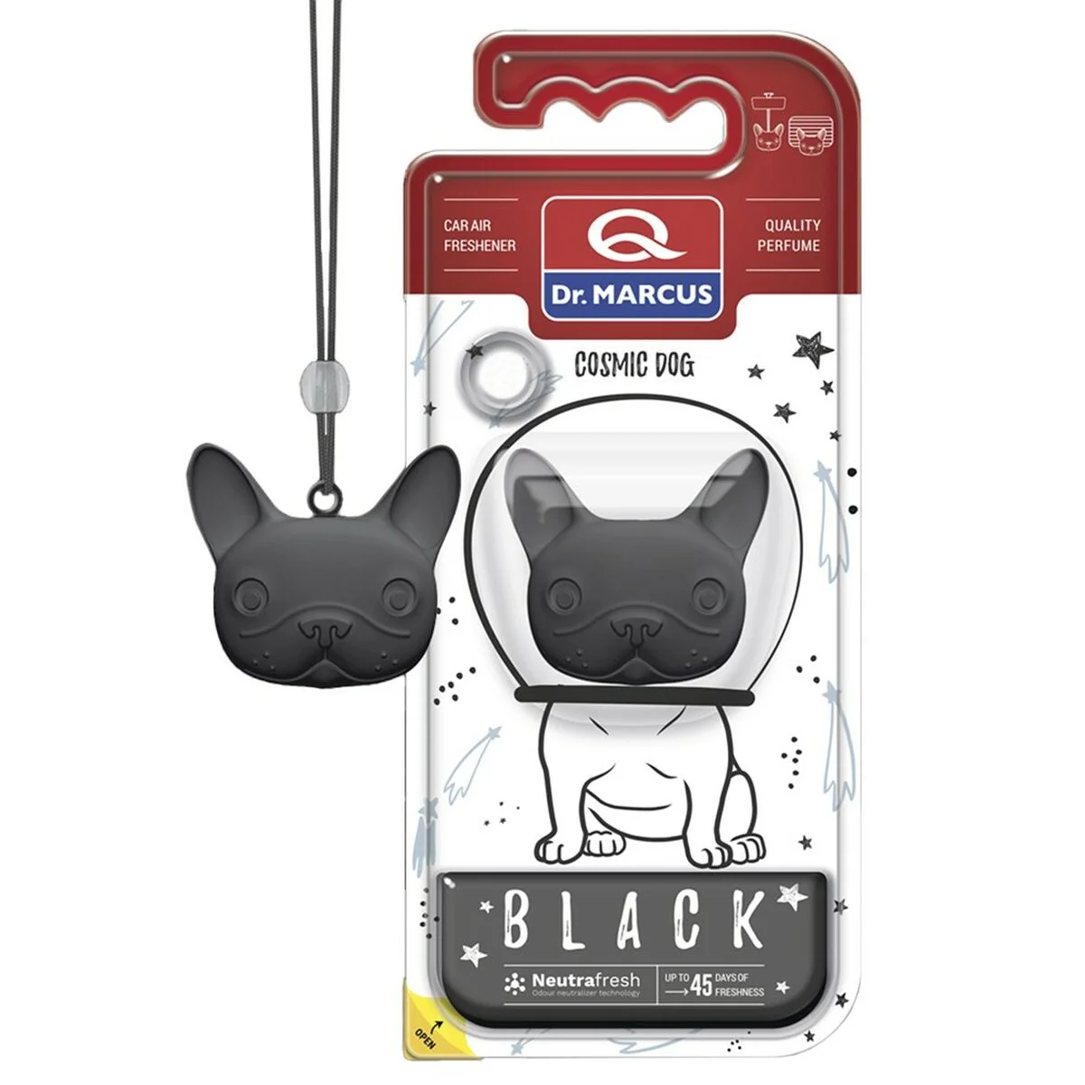 Ambientador para Coche Dr Marcus COSMIC DOG BLACK black Plástico