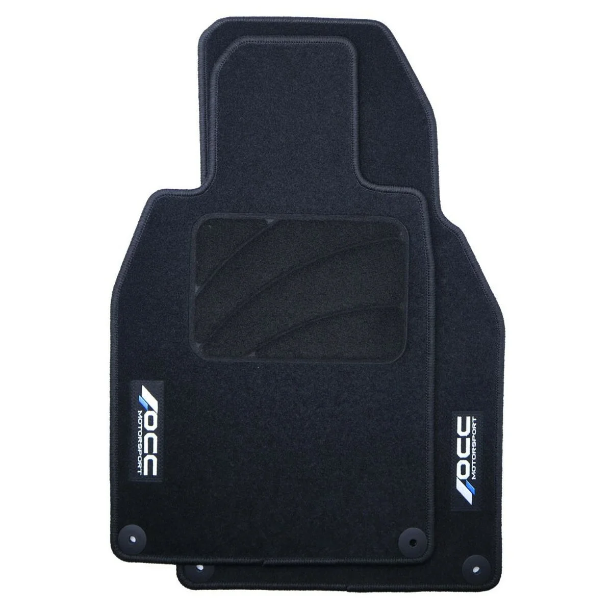 Set de Alfombrillas para Coche OCC Motorsport OCCPS0014LOG Negro Porsche 911 992 Terciopelo 5 Piezas