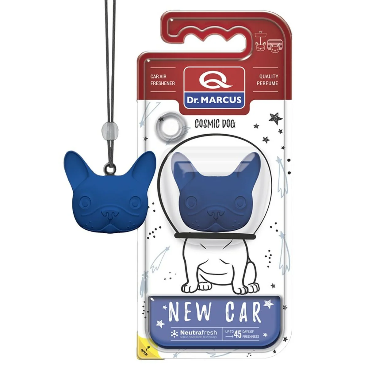 Ambientador para Coche Dr Marcus COSMIC DOG NEW CAR Coche Nuevo Plástico