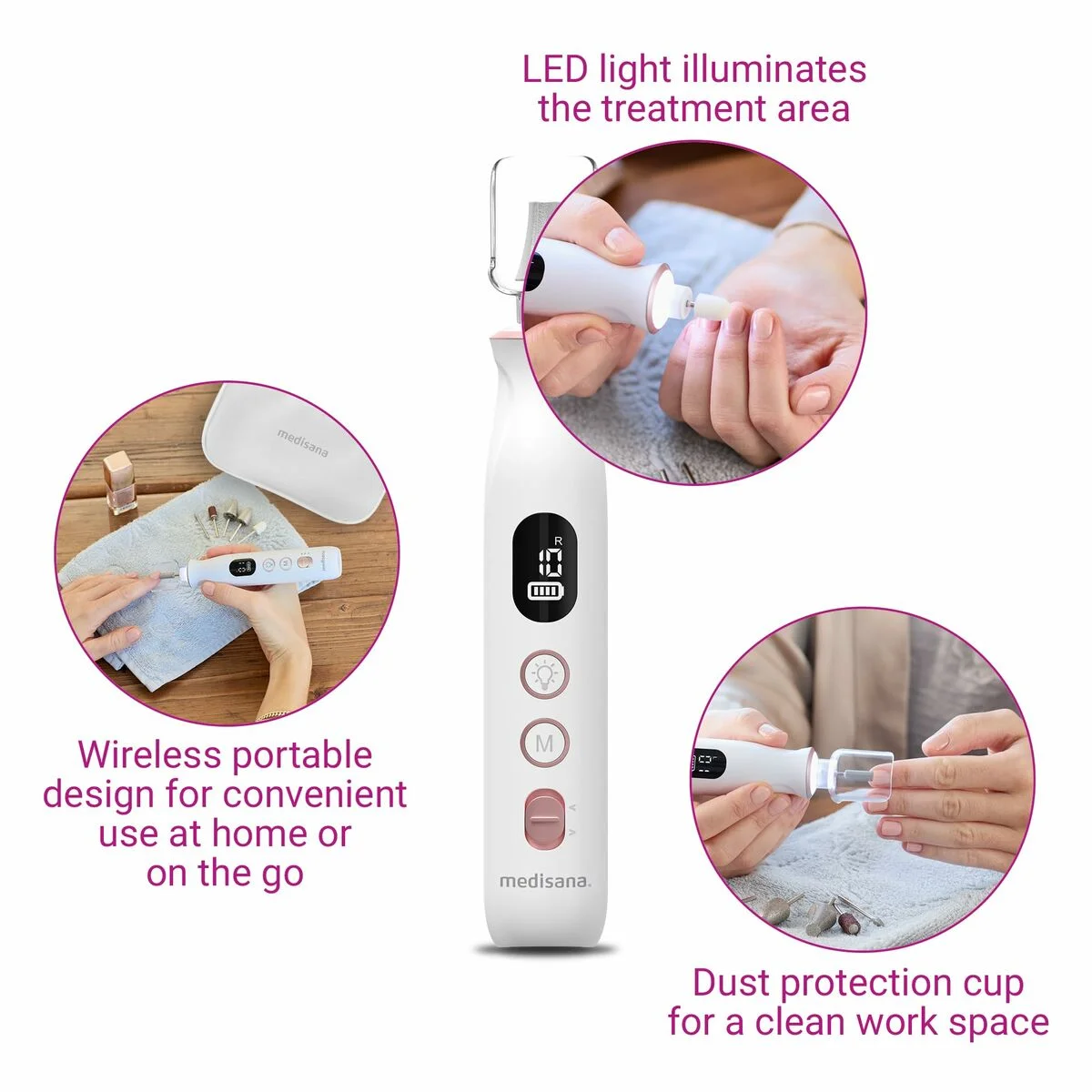 Set de Manicura Medisana 85157 Blanco