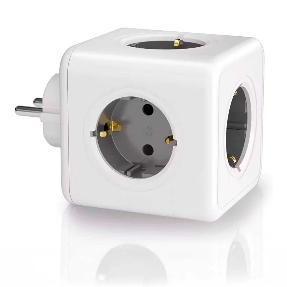 Regleta Enchufes 5 Tomas sin Interruptor Fbright Blanco 3680 W