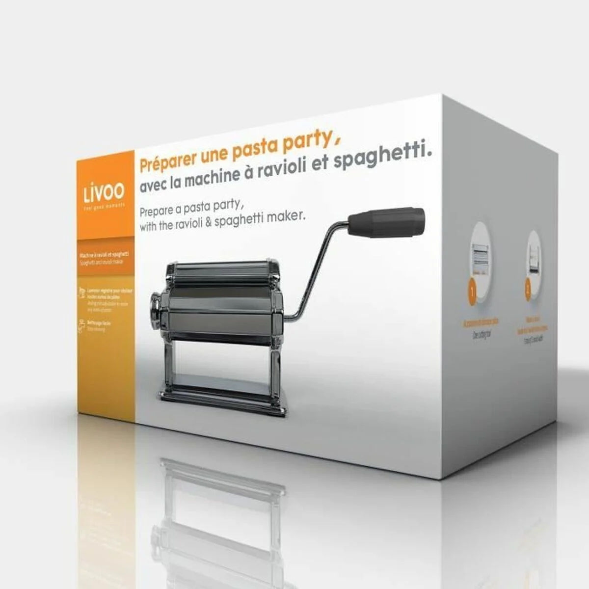 Máquina para hacer Pasta Livoo MEN41 Metal Acero Inoxidable