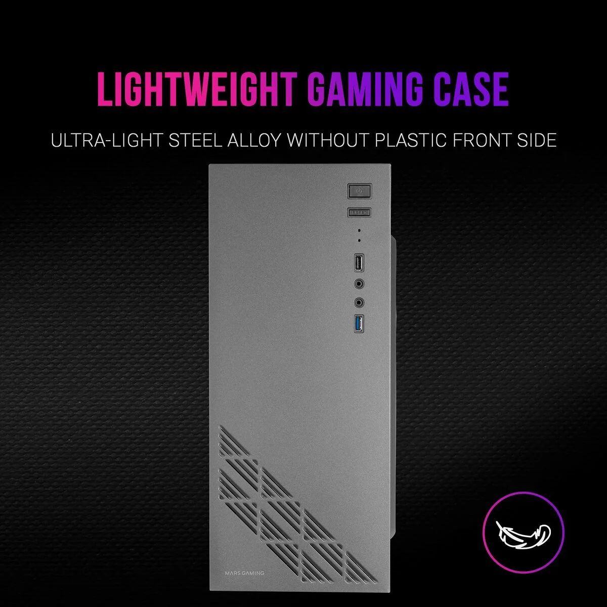 Caja Semitorre ATX Mars Gaming MC100 Negro