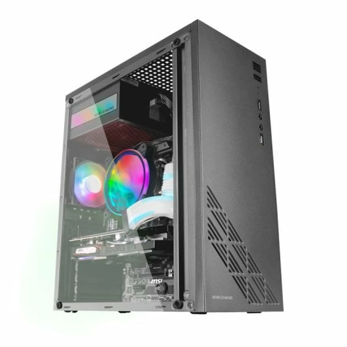 Caja Semitorre ATX Mars Gaming MC100 Negro