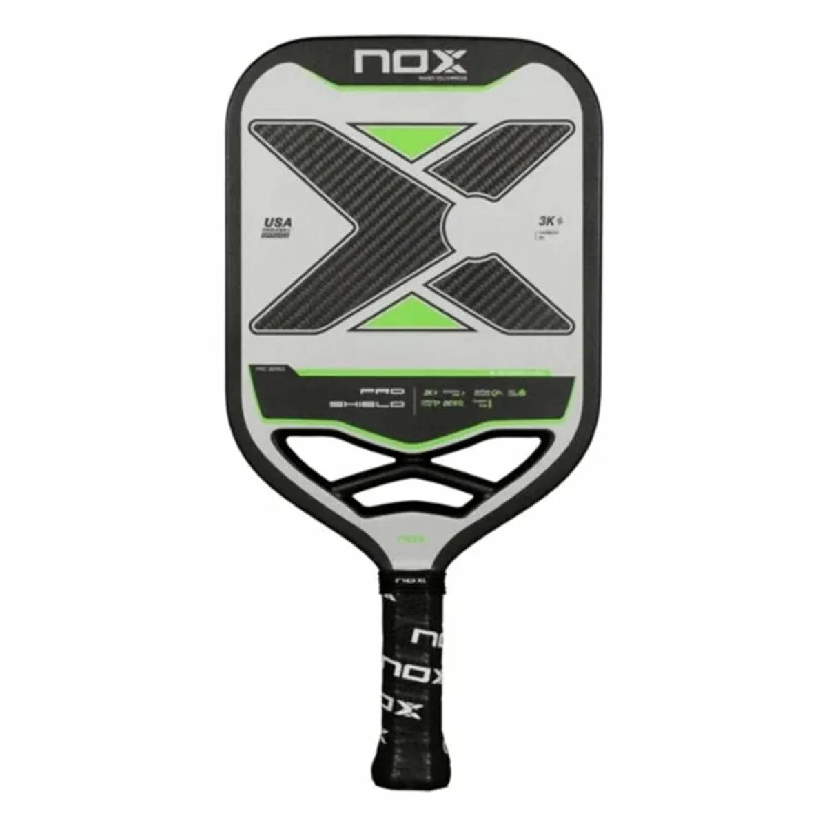Pala de Pickleball Nox Nox Pro Shield Negro Fibra de carbono