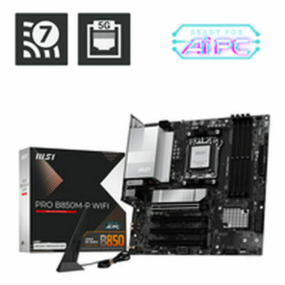 Placa Base MSI PRO B850M-P WIFI AMD AM5