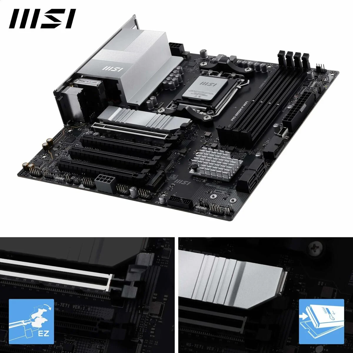 Placa Base MSI PRO B850M-P WIFI AMD AM5