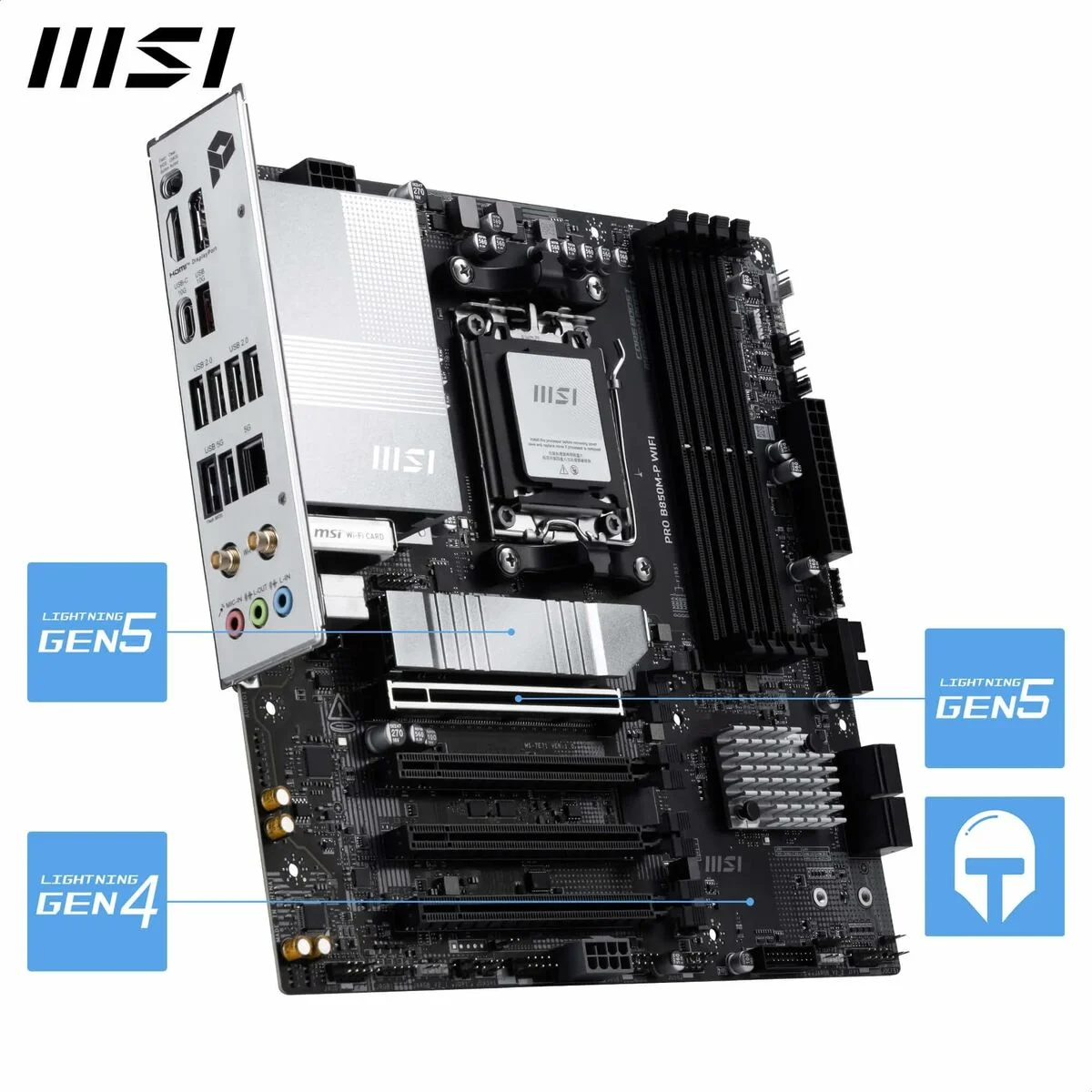 Placa Base MSI PRO B850M-P WIFI AMD AM5