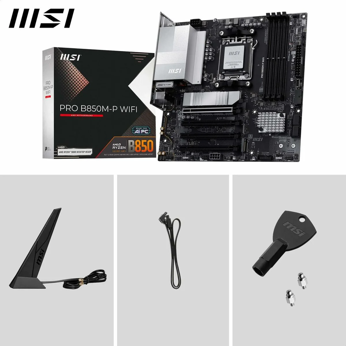 Placa Base MSI PRO B850M-P WIFI AMD AM5