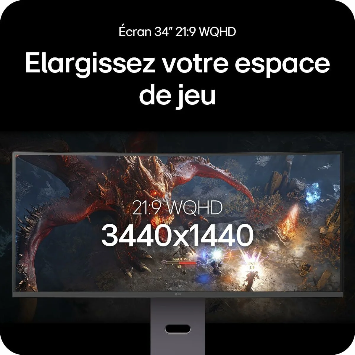 Monitor LG 34G600A-B.AEU Wide Quad HD 34"