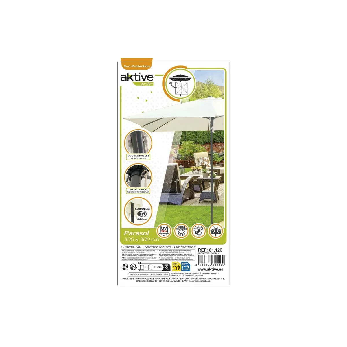 Parasol Aktive Crema (Reacondicionado D)