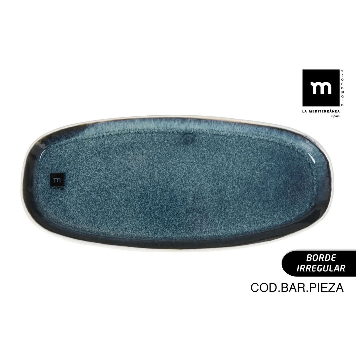 Fuente de Cocina La Mediterránea Savina Ovalado Ø 33 x 14,6 x 2,5 cm (8 Unidades)