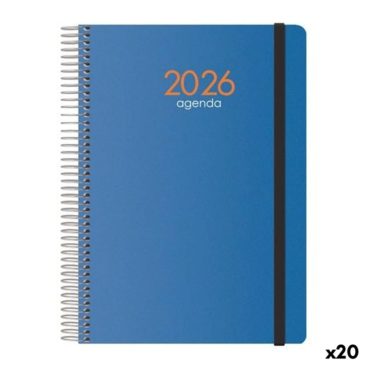 Agenda DOHE SYNCRO Azul 1/4 15 x 21 cm 2026 (20 Unidades)