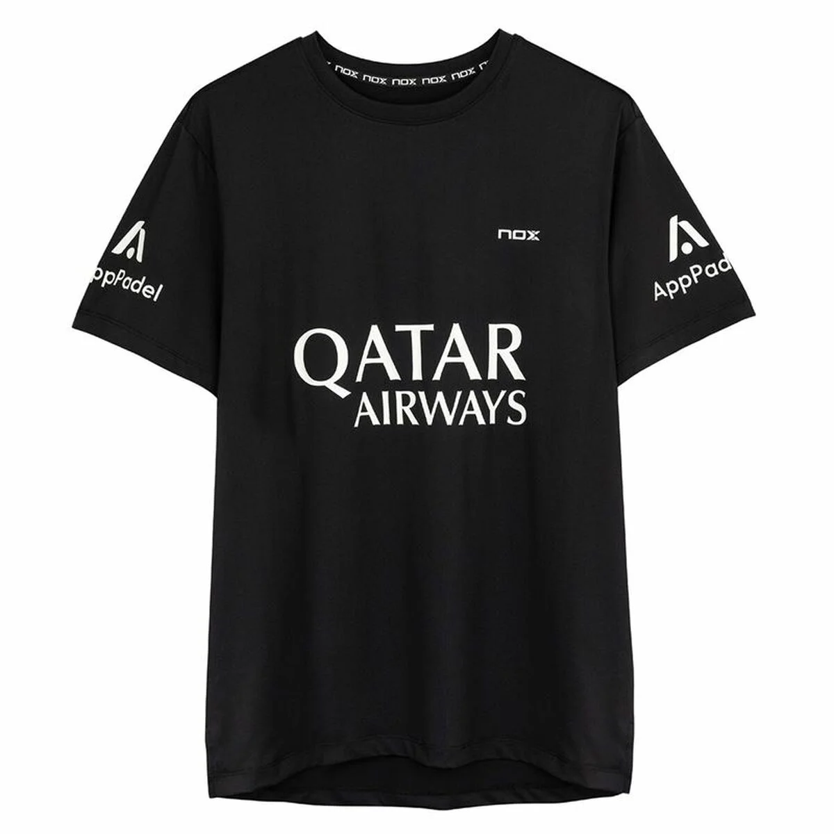 Camiseta de Manga Corta Hombre Nox Sponsorts AT10 Negro