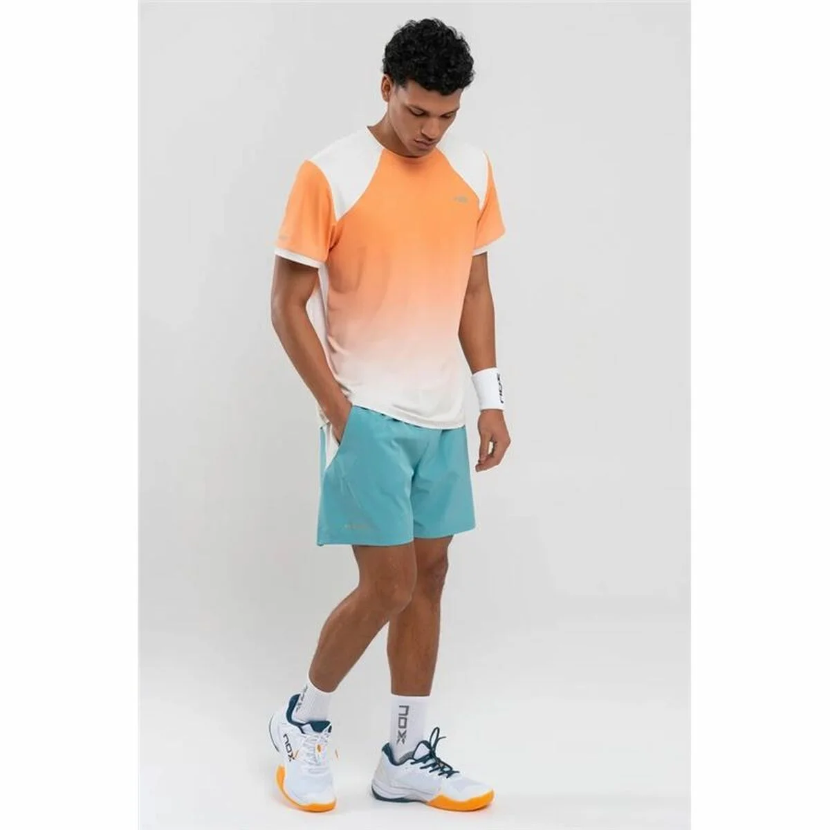 Camiseta de Manga Corta Hombre Nox Pro Mock Naranja