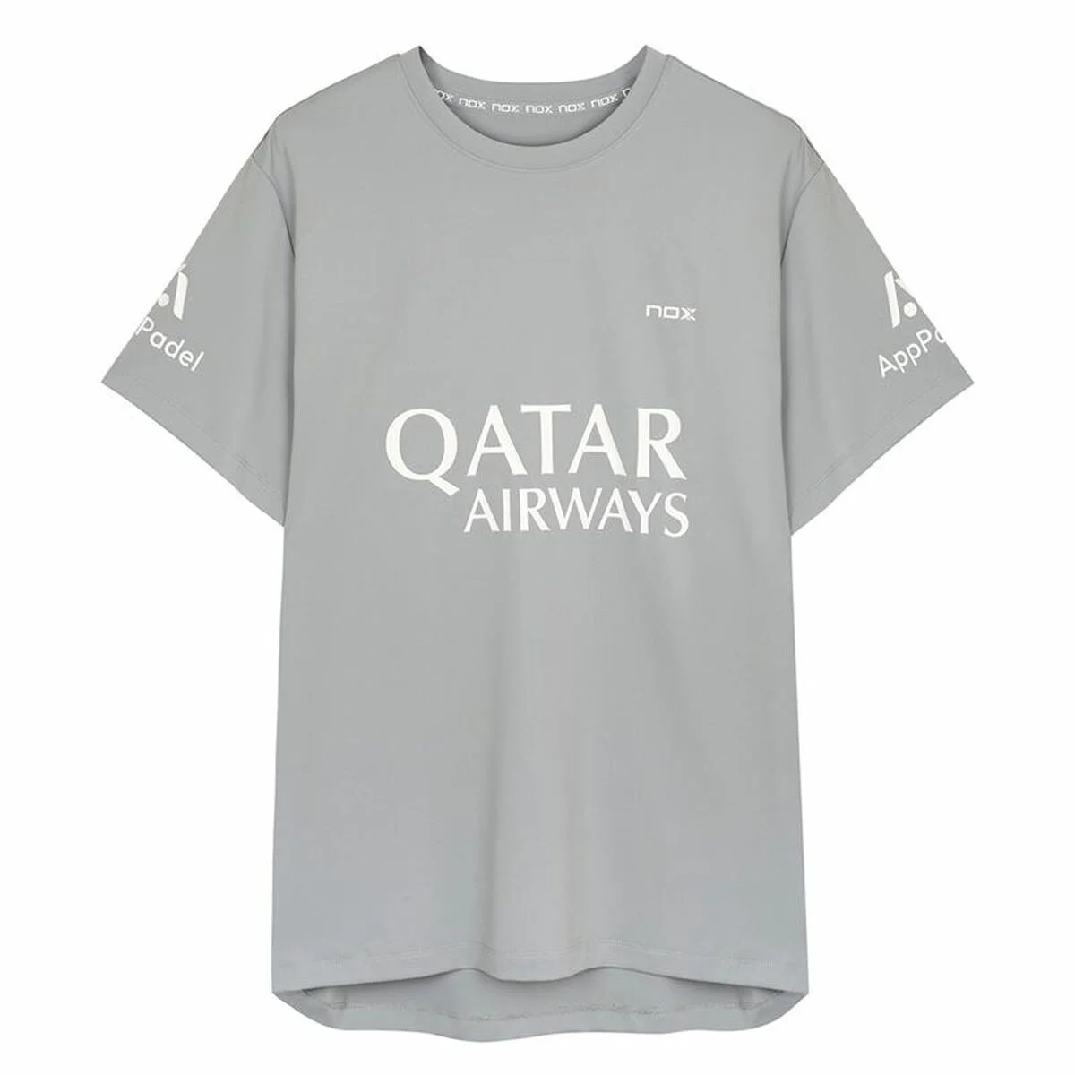 Camiseta de Manga Corta Hombre Nox Sponsorts AT10 Gris Gris claro