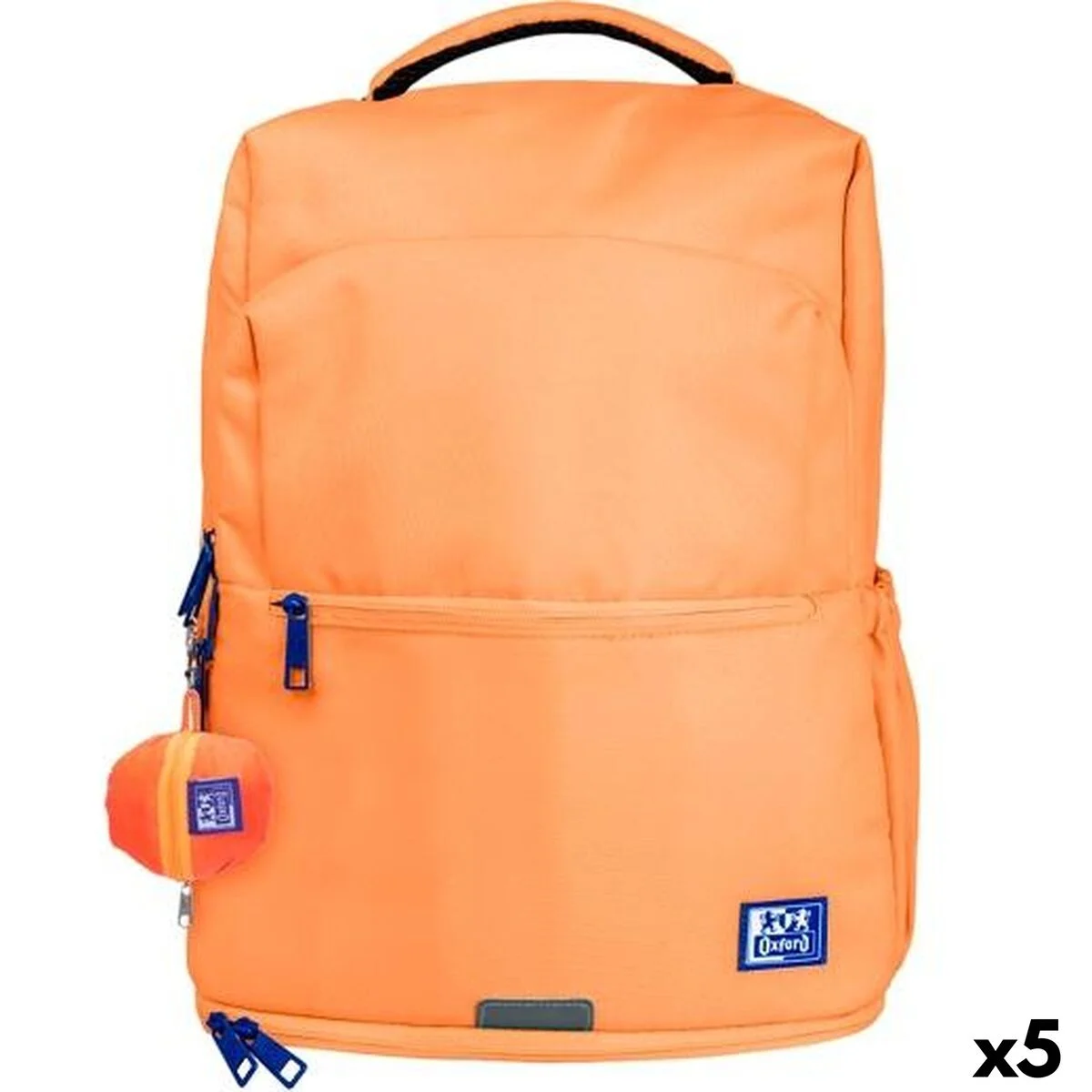 Mochila Escolar Oxford YOUNG PROOF B-OUT Melocotón 30 x 42 x 15 cm (5 Unidades)