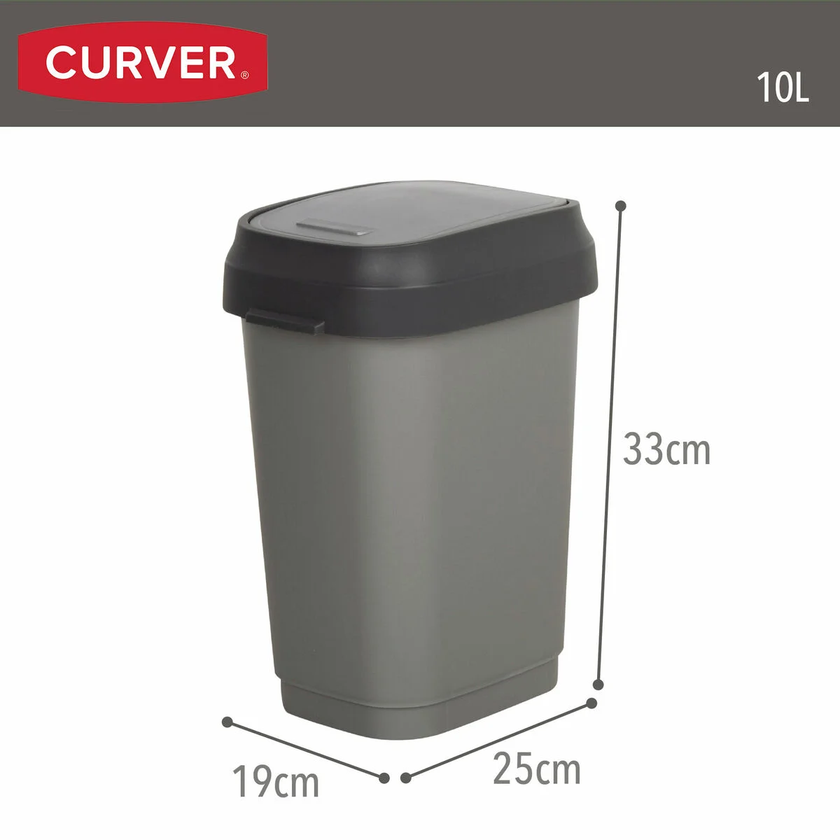 Waste bin Curver Plastic (6 Units)