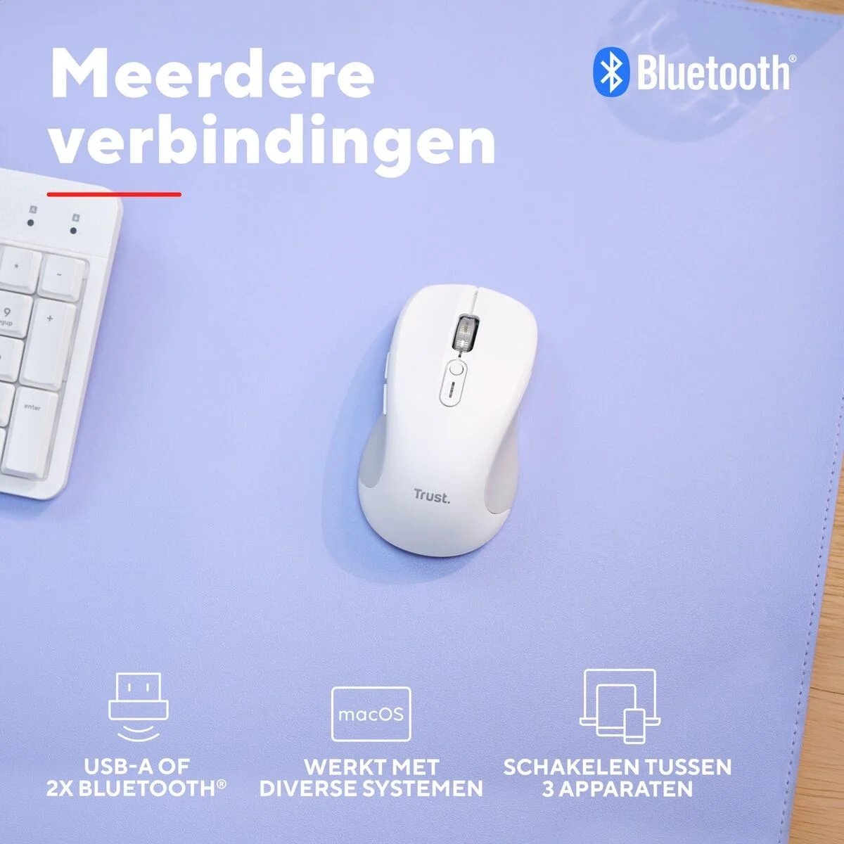 Ratón Trust 25674 Blanco 3200 DPI