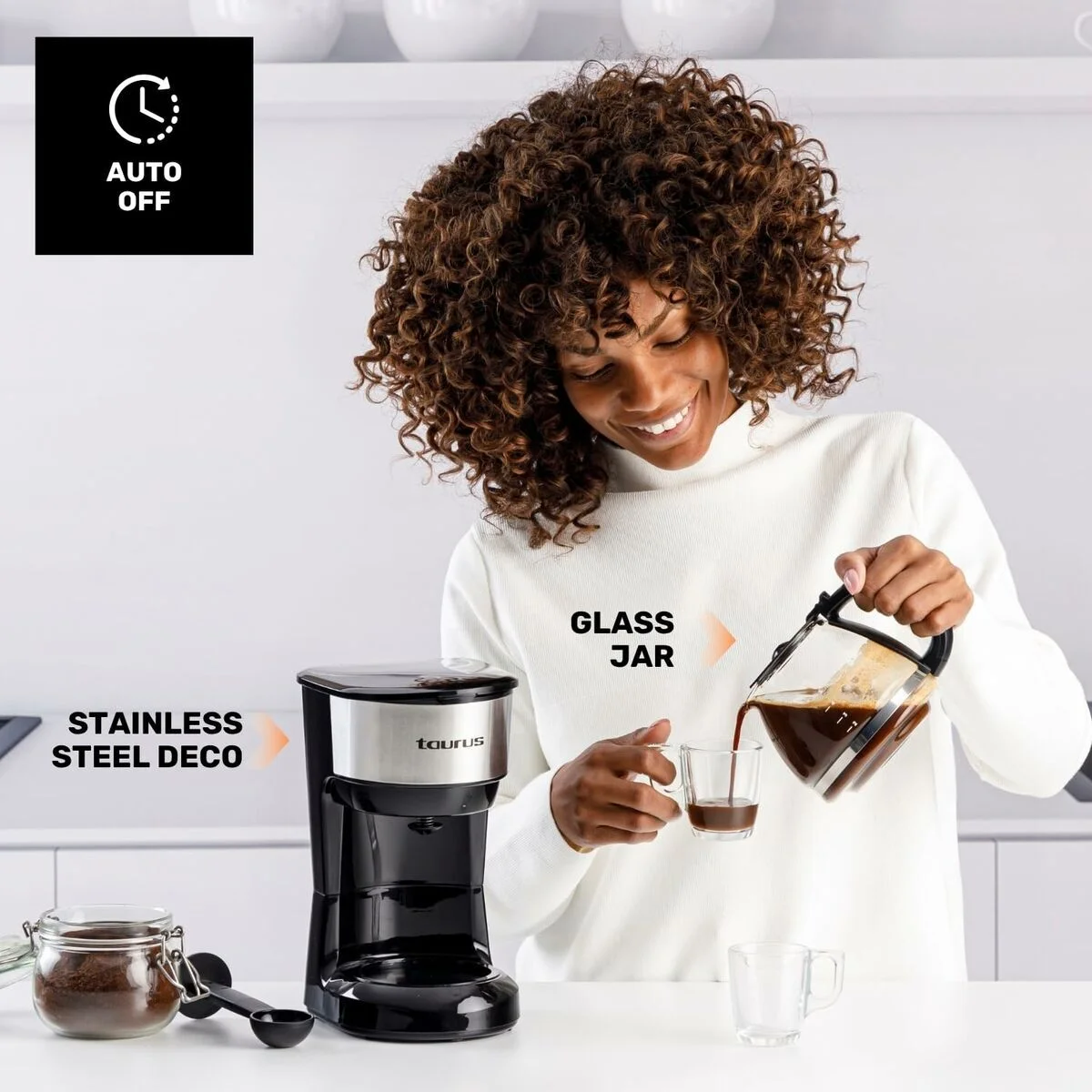 Cafetera de Goteo Taurus VERONA 6 INOX