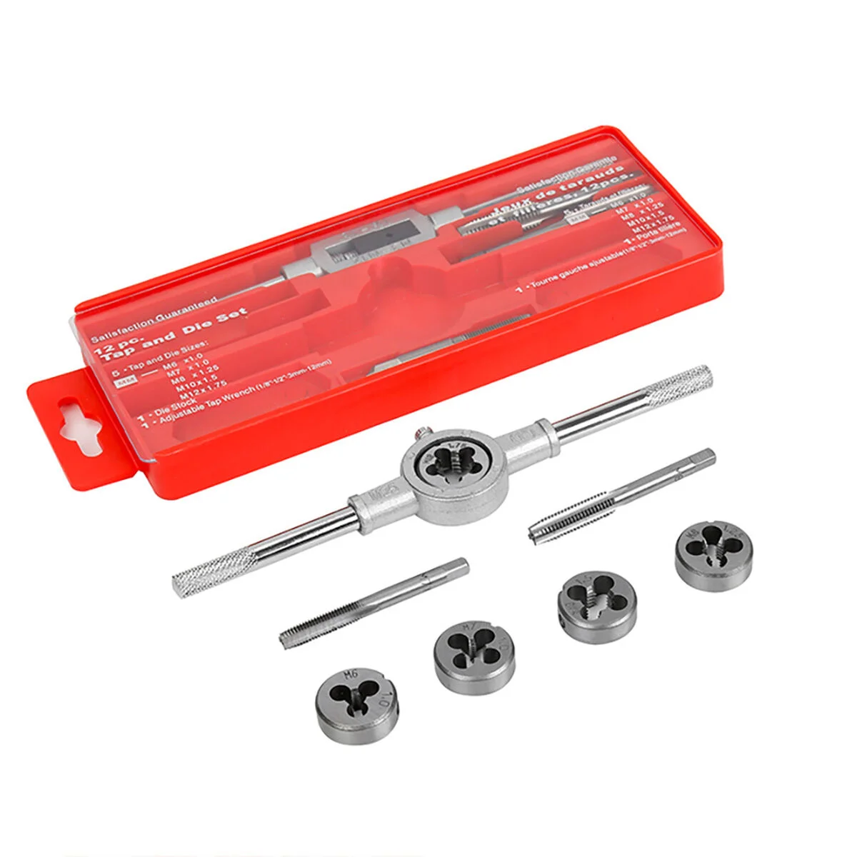 Set of Screw Cutting Taps and Threaders Workpro 12 Pieces
