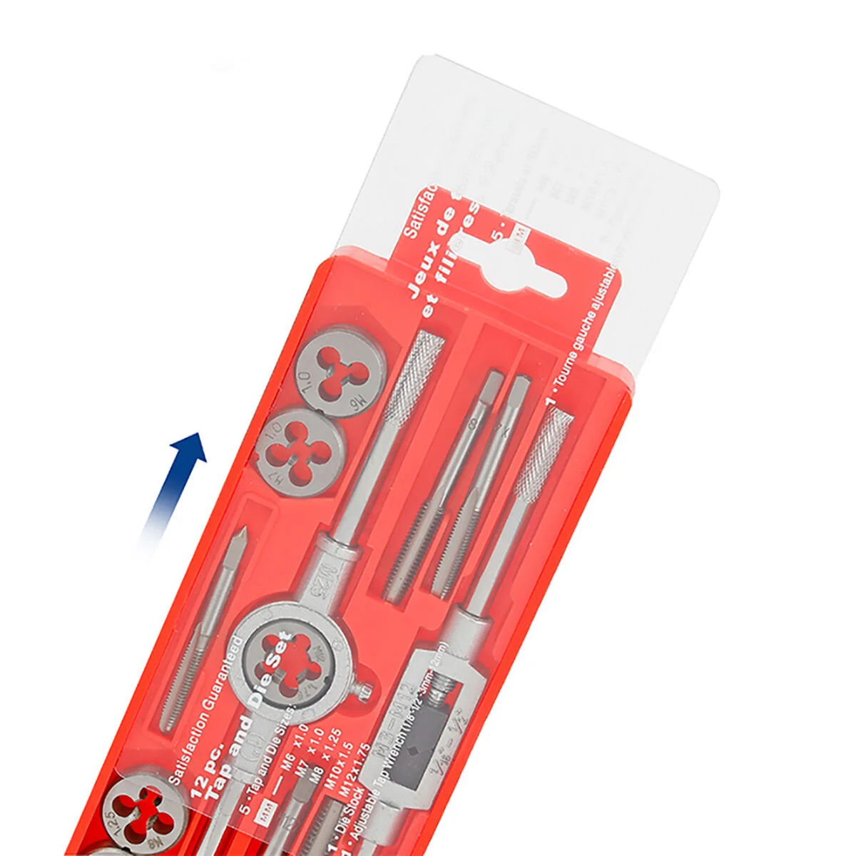 Set of Screw Cutting Taps and Threaders Workpro 12 Pieces
