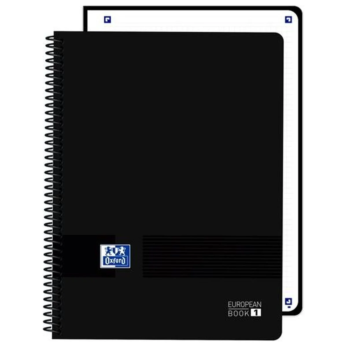 Cuaderno Oxford LIVE&GO Negro A4 80 Hojas (5 Unidades)