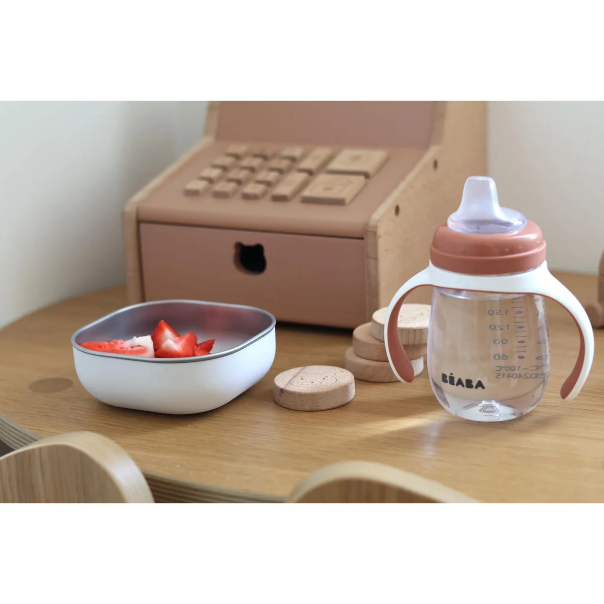 Vaso de Aprendizaje Béaba Naranja 210 ml