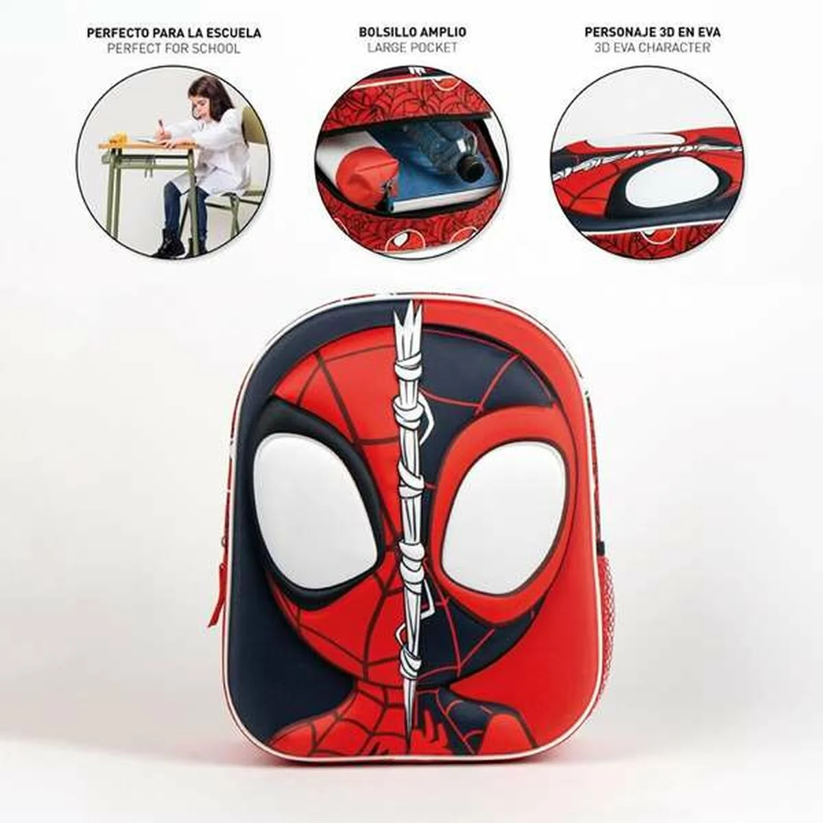 Mochila Escolar Spider-Man Rojo 25,0 x 31,0 x 10,0 cm