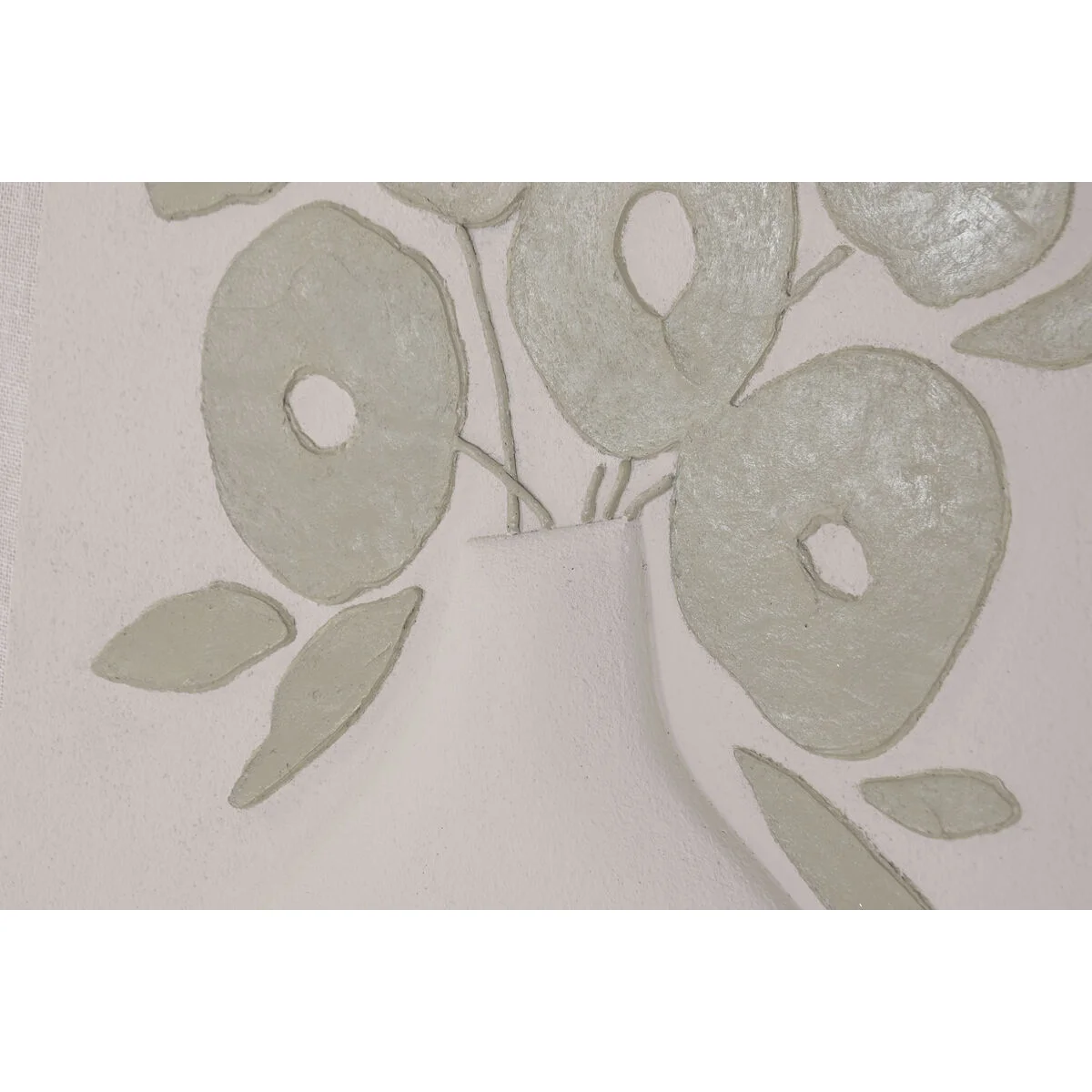 Cuadro Home ESPRIT Verde Beige Jarrón Escandinavo 80 x 3 x 120 cm 80 X 10 X 120 CM (2 Unidades)