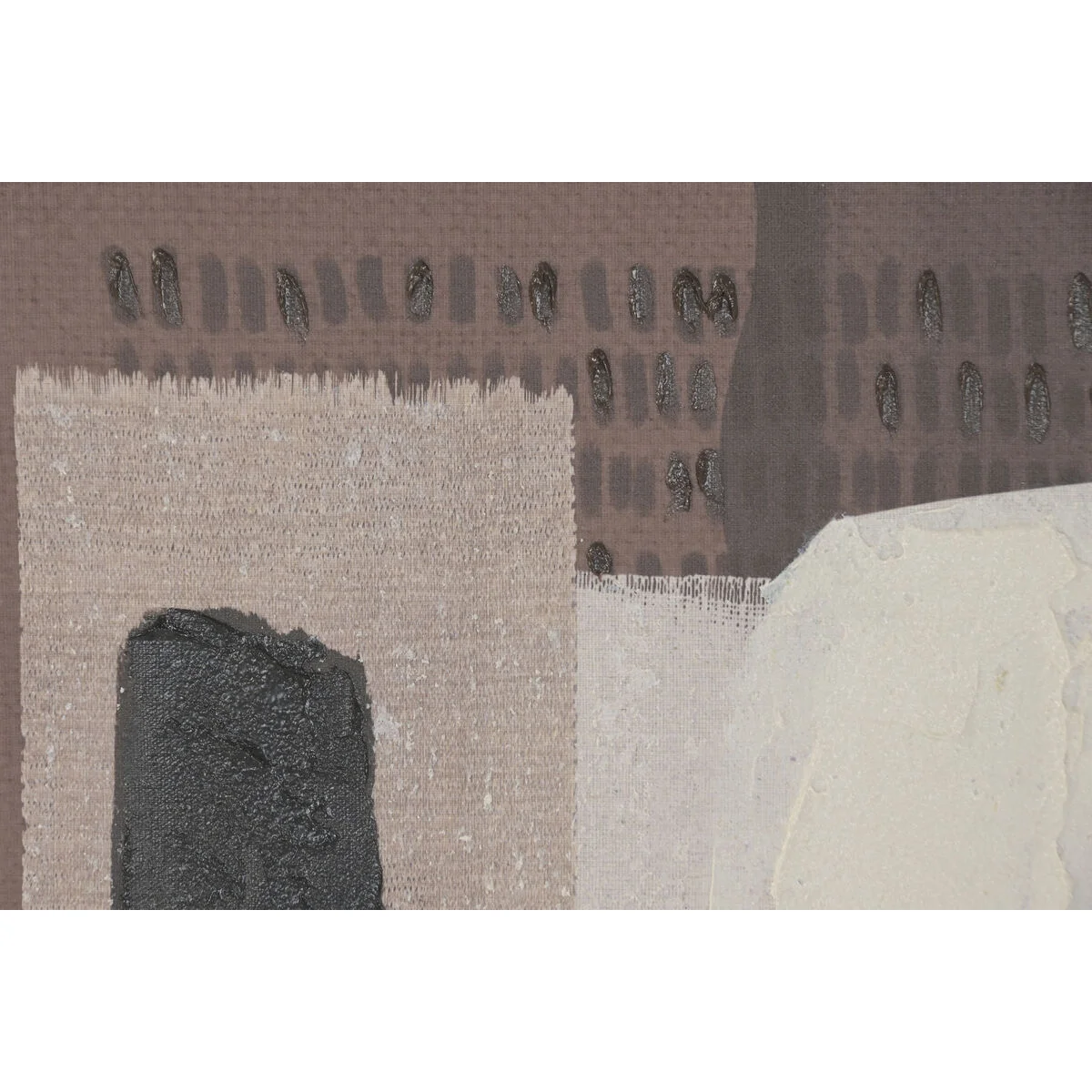 Cuadro Home ESPRIT Marrón Negro Abstracto Urbano 63 x 4 x 93 cm (2 Unidades)