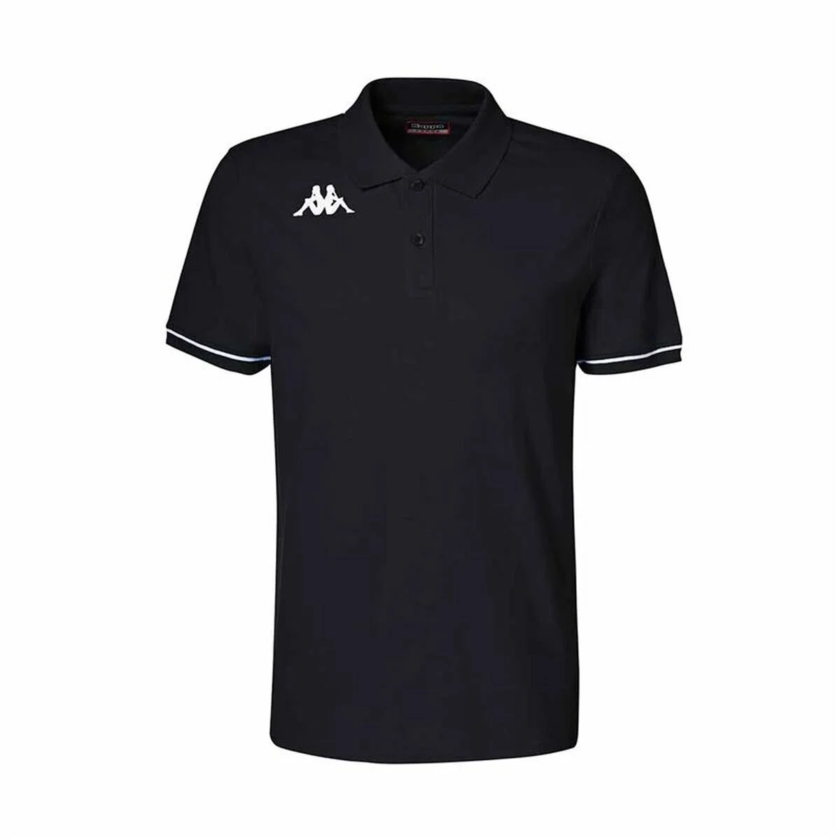 Polo de Manga Corta Hombre Kappa Kappa Barli Negro 4XL