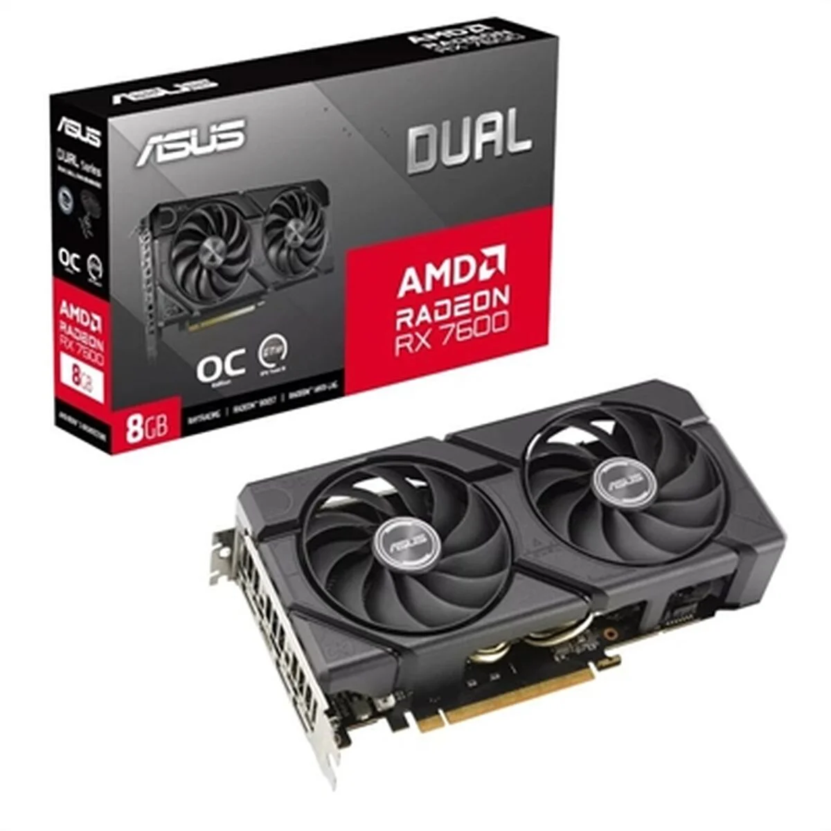 Tarjeta Gráfica Asus RX7600-O8G-EVO 8 GB GDDR6