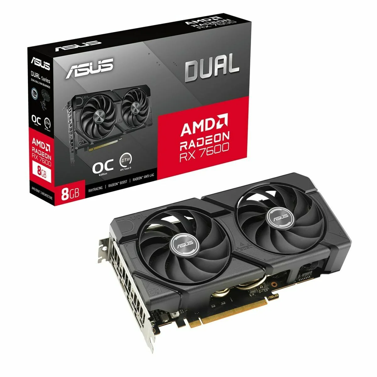 Tarjeta Gráfica Asus RX7600-O8G-EVO 8 GB GDDR6
