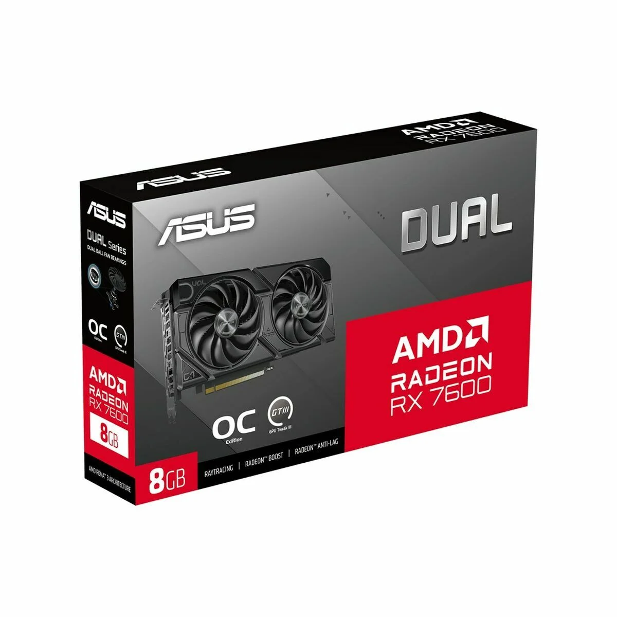 Tarjeta Gráfica Asus RX7600-O8G-EVO 8 GB GDDR6