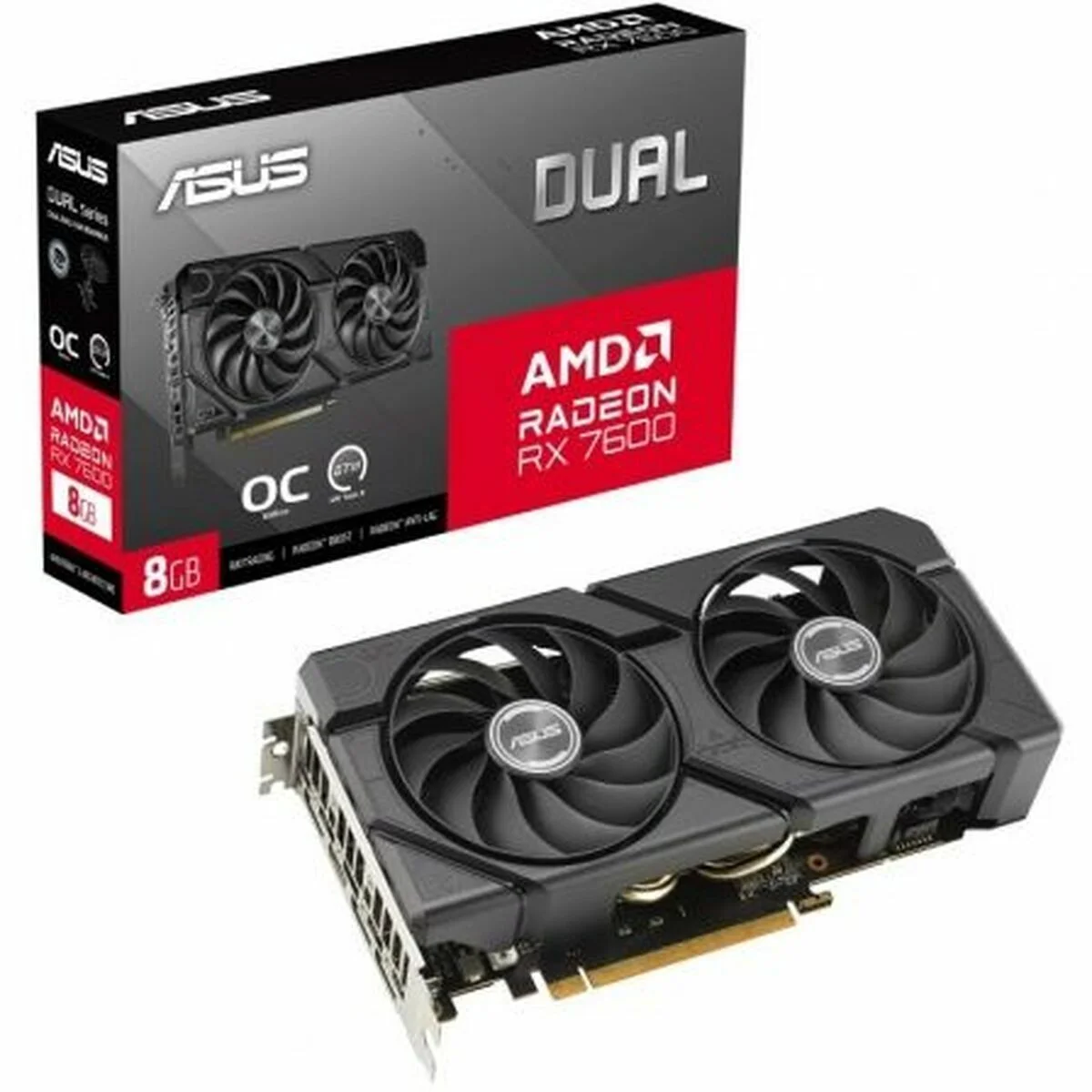 Tarjeta Gráfica Asus RX7600-O8G-EVO 8 GB GDDR6