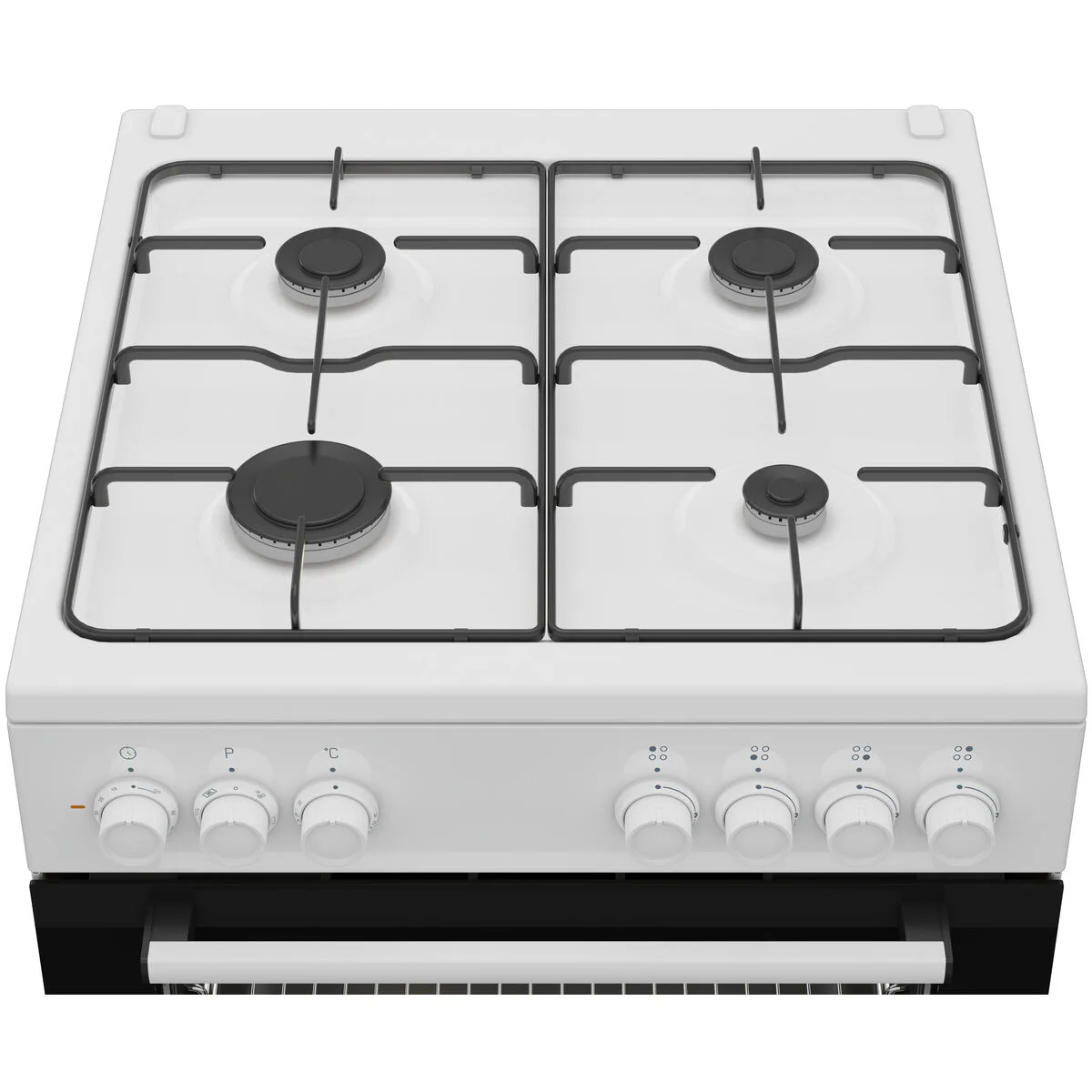 Cocina de Gas BEKO FBE62120WD Blanco Negro
