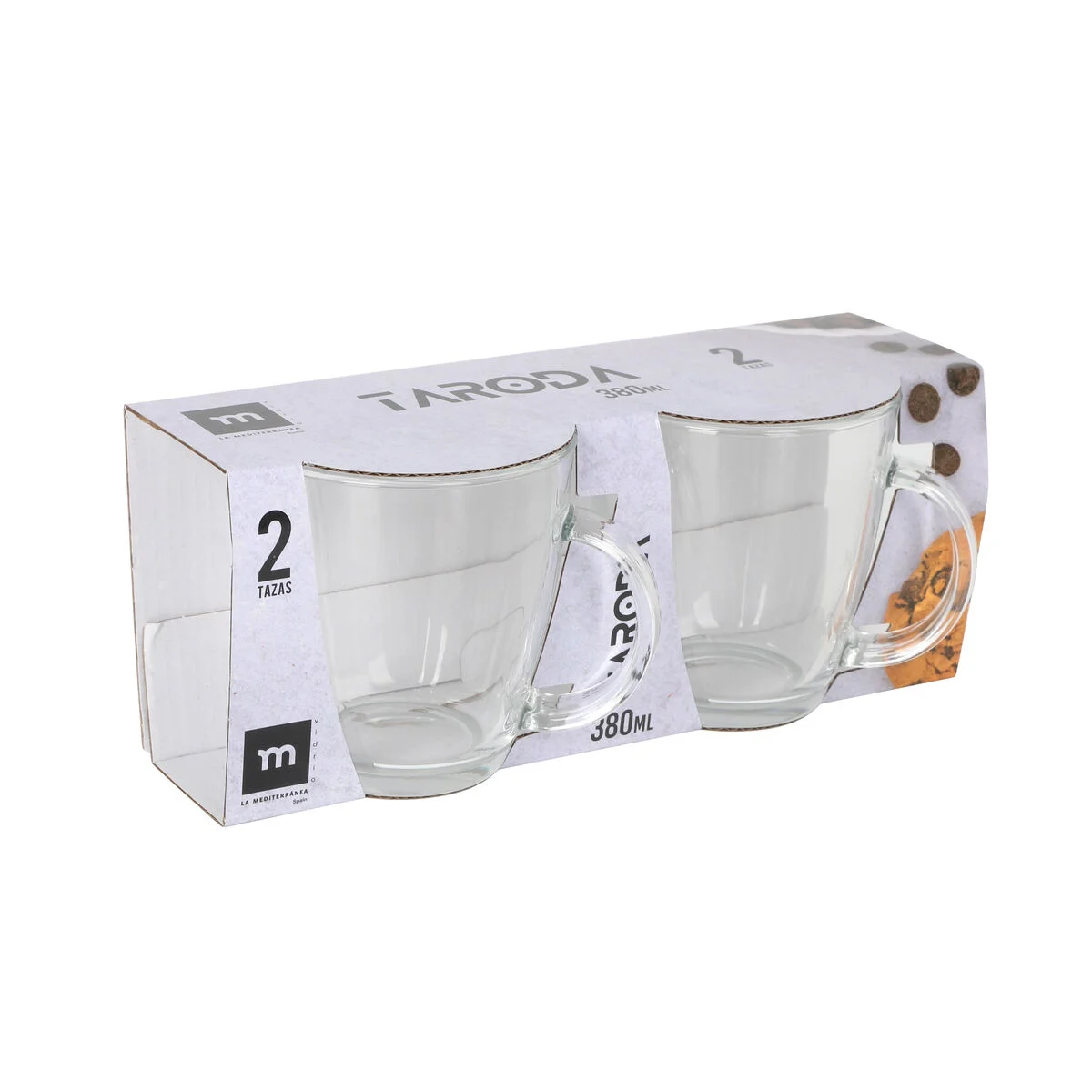 Set de Vasos La Mediterránea Taroda 380 ml 2 Piezas (24 Unidades)