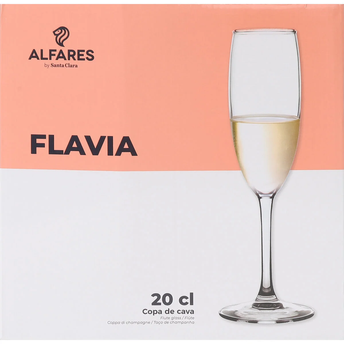 Copa de champán Alfares Flavia 200 ml (24 Unidades)