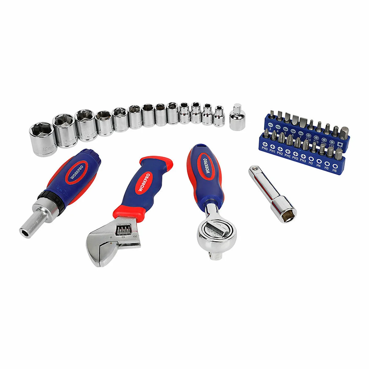 Socket set Workpro 3/8" 38 Pieces