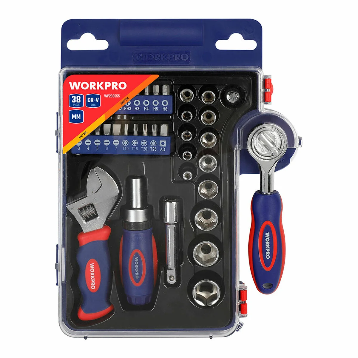 Socket set Workpro 3/8" 38 Pieces