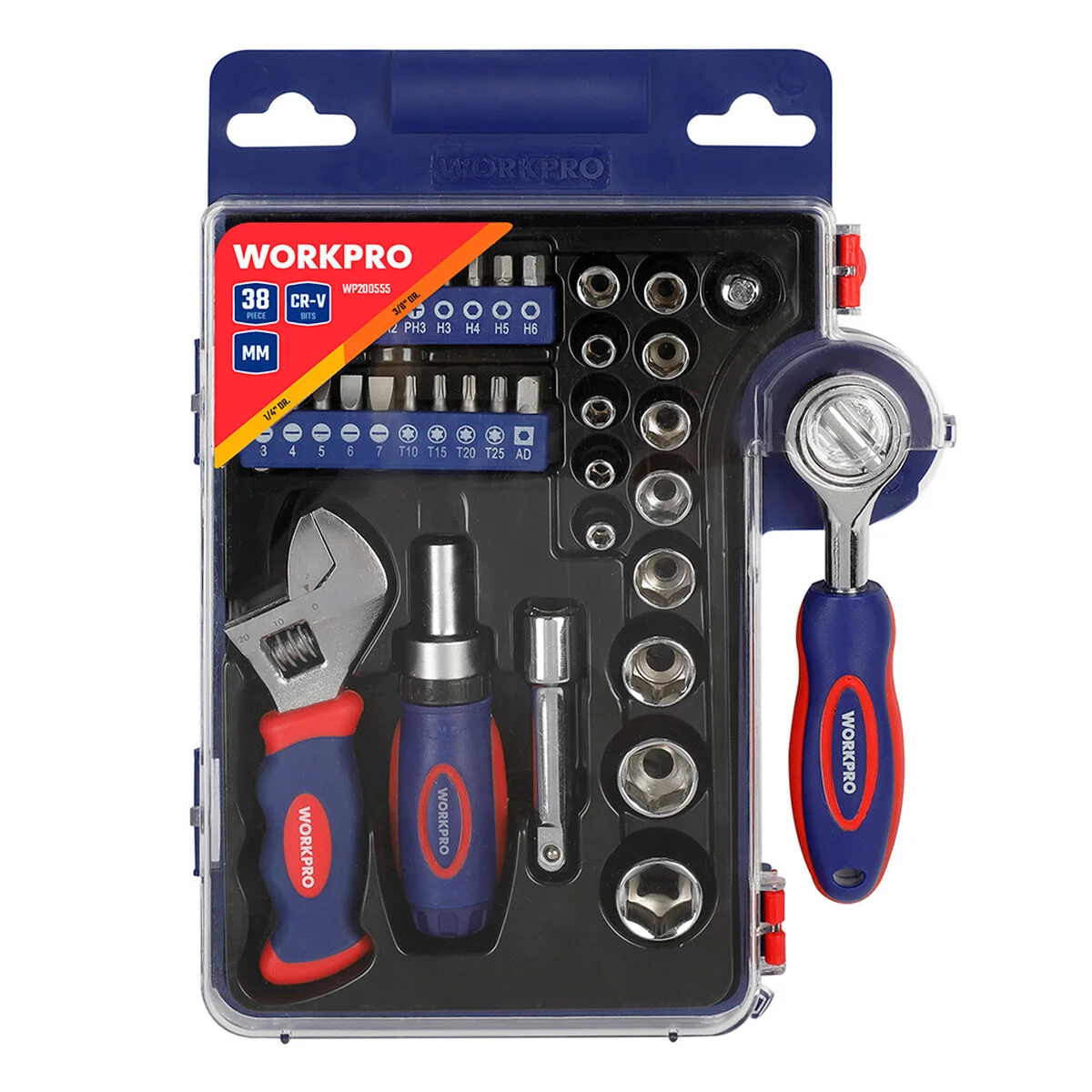 Socket set Workpro 3/8" 38 Pieces