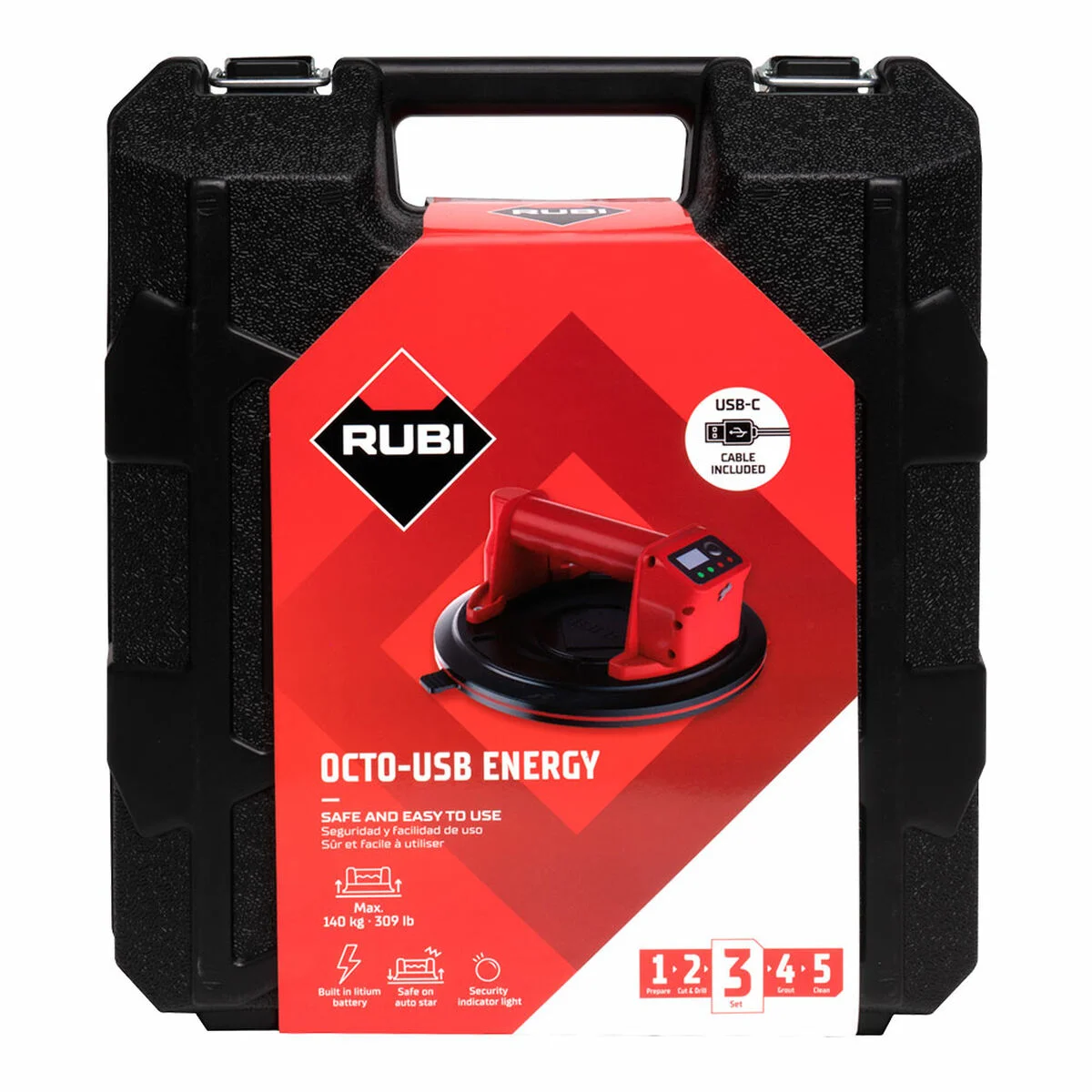 Ventosa Rubi Acero Inoxidable