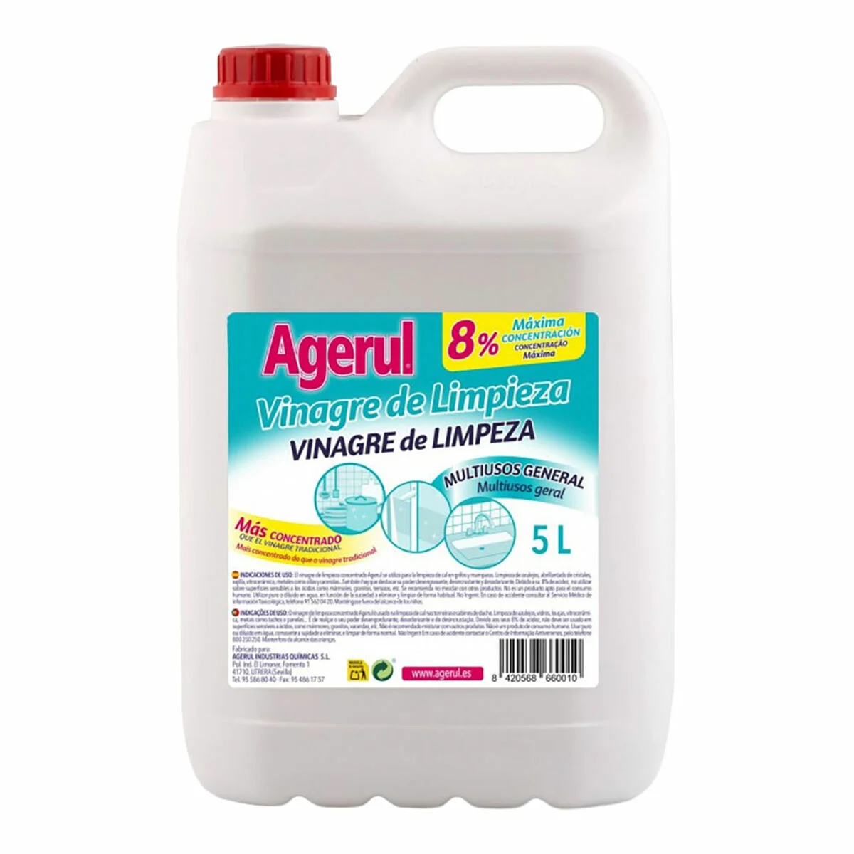 Vinagre de limpieza Agerul 5 L
